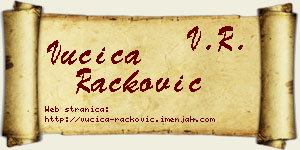 Vučica Racković vizit kartica